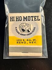MATCHBOOK - HI HO MOTEL - FREE RADIO IN EVERY ROOM -  RENO, NV - UNSTRUCK picture