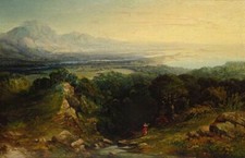 Oil painting The-Isle-of-Man-John-Martin-Oil-Painting landscape handmade in oil picture