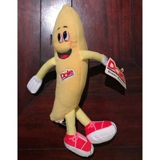 Vintage Dole Bobby Banana Plush Stuffed Toy Fruit Mascot Yellow Red Sneakers NWT picture