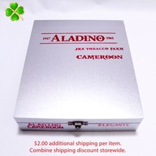 Aladino Cameroon Elegante Empty Wood Cigar Box 7.5