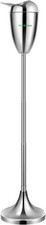Adjustable Chrome Standing Ashtray w/ Stainless Steel Lid Height 21.5