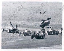 1971 Waterford Michigan Auto Races Car Flips Press Photo picture