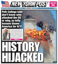 HISTORY HIJACKED WOKE LEFT BLAMES AMERICA FOR 9/11 NY POST 9/6 2026 picture