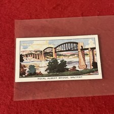 1937 C.W.S. “Famous Bridges” ROYAL ALBERT BRIDGE Tobacco Card #21  G-VG picture