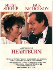PRINT AD 1986 Heartburn Movie Poster Style Meryl Streep Jack Nicholson Tux Ad picture