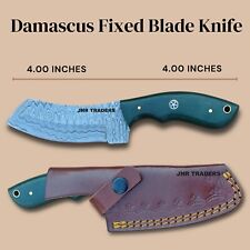 CUSTOM HANDMADE DAMASCUS STEEL SKINNING KNIFE, FIXED BLADE HUNTING KNIFE  3825 picture