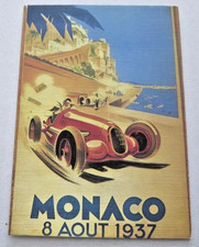 1937 Monaco Grand Prix Automobile Racing Car Postcard  - Reproduction Gorgeous picture
