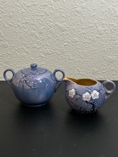 Vintage Japanese Lusterware Creamer & Covered Sugar Bowl Set, Made in Japan picture