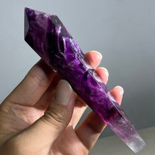 177g Natural Watermelon Red Fluorite Scepter Quartz Crystal Point Healing picture