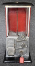 PAT 1923 THE MASTER 1-CENT GUMBALL VENDING MACHINE ORIGINAL FINISH ORIGINAL KEY picture