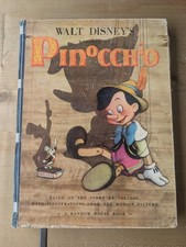 1939 WALT DISNEY’S Version Of Pinocchio, Hardcover 1939 Vintage picture