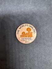 Original Ideal 1930 The World’s Darling Shirley Temple Doll Pinback Button picture