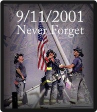 911 Never Forget & We Will Never Forget Refrigerator Magnet picture