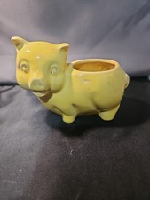 Mccoy Art pottery yellow pig planter picture