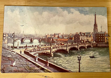 Raphael Tuck & Sons Ayr Scotland Bridge Postcard Divided Back Lithograph picture