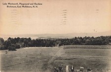 Lake Wentworth Playground & Gardens Birchmont East Wolfeboro New Hampshire 1940 picture