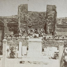 Pompeii Temple of Mercury Stereoview American & Foreign Views New Educational picture
