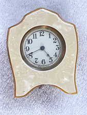 Excellent 1930's Catalin/Bakelite Orange ClockTransparent wind-up Works - Nice picture