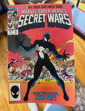 Marvel Super Heroes Secret Wars #8 First Black Suit Spider-Man HIGH GRADE 9.0 picture