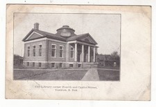 c1910 YANKTON SOUTH DAKOTA CITY LIBRARY 4th & CAPITOL STREET VINTAGE POSTCARD SD picture