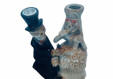 Boney Bunch Skeleton Candleholder Mark Cook Wedding Halloween Yankee Candle gift picture