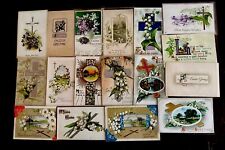 Pretty Lot of 17~ Antique  EASTER Postcards w. Lily of the Valley Flowers-h-635 picture