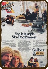1979 SKI-DOO EVEREST 440 & 444 SNOWMOBILE VntgLook DECORATIVE REPLICA METAL SIGN picture