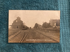 RPPC Richmond Michigan RR Train Depot Flower Photo Posted 1914 W/Message picture