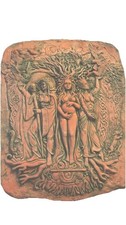 Celtic Triple Aspect Goddess Brigid Brigit Statue Maiden Mother Crone picture