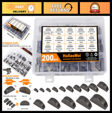 200PCS Metric Stainless Steel Half Moon Woodruff Key Set - 15 Sizes, Durable & V picture