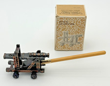 Vintage Small World Pencil Sharpener Cannon ENESCO 1977 Miniature w Box Gift picture