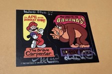1983 Topps Donkey Kong Jump Man / Donkey Kong Signed By Voice Charles Martinet  picture