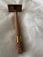 Merkur 24G Rose Gold DE Safety Razor Extra Long Handle Made in Germany picture