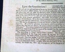 1813 WAR OF 1812 Gen William Henry Harrison Ohio Militia Army Northwest Letters picture