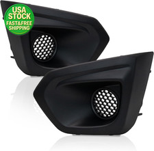 Front Fog Light Cover Bezel for 2012-2014 Subaru Impreza Matte Black Pair picture