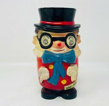 Vintage, Lenticular 3D Eyes Ceramic “Winky Bank“ Piggy Bank 6” Tall Japan picture