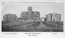 Enid Oklahoma Phillips University Library & Fine Arts Garfield County Postcard picture