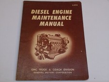 1959 GMC Truck Coach Diesel Engine Maintenance Manual X 5910 In Line Series 71 picture