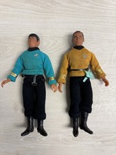 Vintage 1974 Mego Star Trek Captain Kirk & Spock 8” Action Figures w Accessories picture