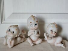 Lot of 3  Kewpie Baby Bisque Porcelain Figurines  picture