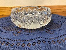 Vintage Imperlux Genuine Handcut Lead Crystal Ashtray Cigar Tray Relish Dish  picture