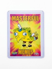 2025 Topps Chrome Spongebob Masterful Memes Mocking Spongebob Gold Refractor /50 picture
