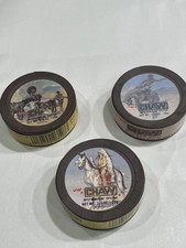 Lot of (3) RARE SEALED Vintage 1981 Leaf CHAW Bubble Gum Candy Container COWBOY picture