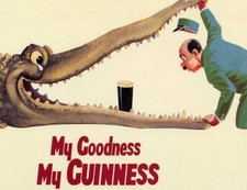 Vintage Guinness Beer Ad Print Advertising 17x12 picture