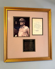 General Douglas MacArthur Framed Photo & Signed West Point Letter with Display picture