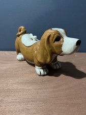 Dachshund Heavy Ceramic Puppy Dog Cookie Jar Very Rare picture