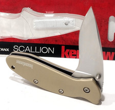 KERSHAW USA 1620 SCALLION TAN Spring Open Assisted Folding Pocket Knife NEW picture