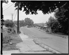 Photo:First Street Bridge Approach East View 1940s Road Bridge picture