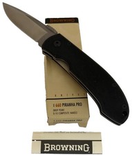 Browning 660 Piranha Pro Knife ATS-34 G10 Titanium Japan Box NOS VINTAGE. picture
