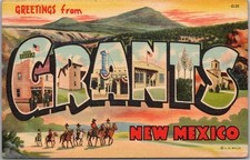 a546 Grants, New Mexico Vintage Travel Postcard Refrigerator Magnet 4X6 picture